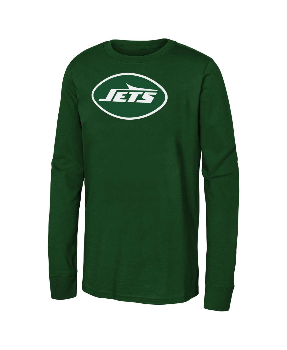 Outerstuff Boys' and Girls' New York Jets Crewneck Long Sleeve T-Shirt - Green