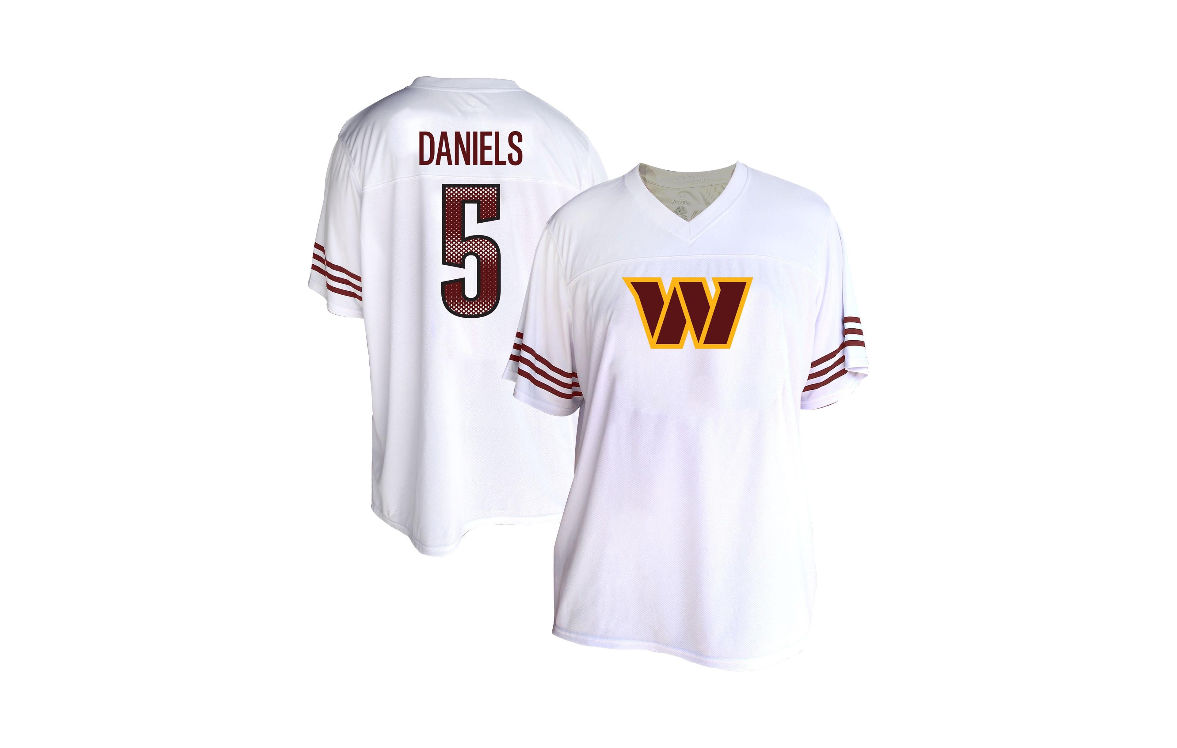 Fanatics Women's Plus Washington Commanders Jayden Daniels Relaxed-Fit Jersey