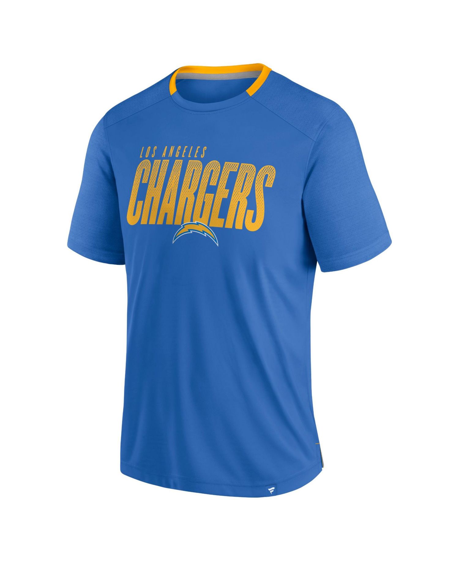 Men's Los Angeles Chargers Defender Fade Slant Short-Sleeve Crewneck T-Shirt