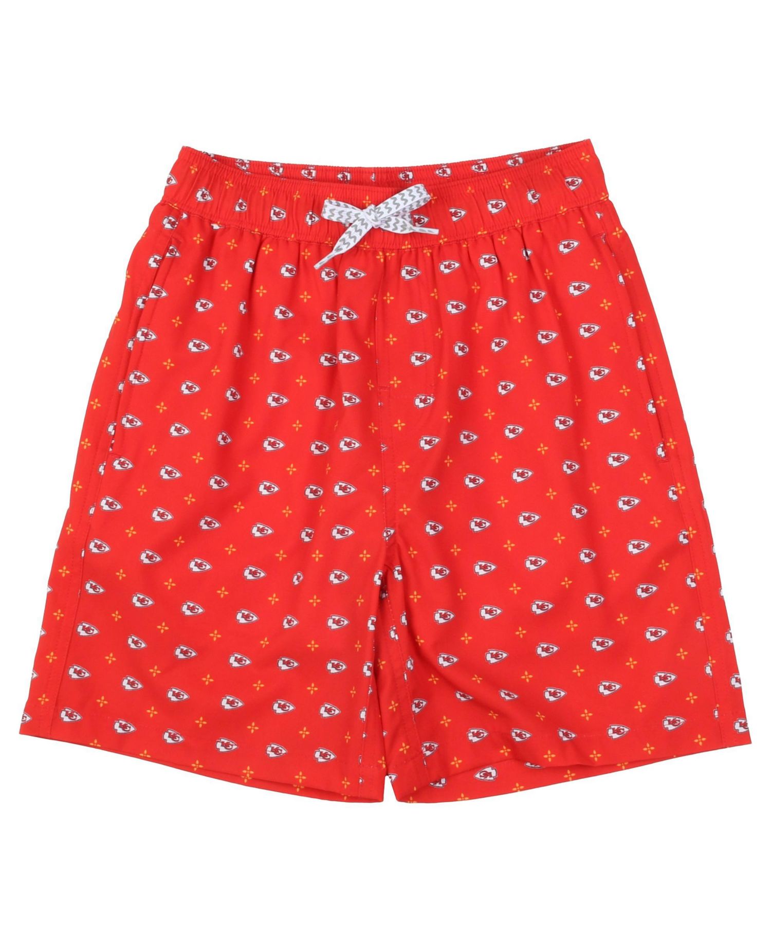 Boys' 4-20 and Girls' 4-16 Kansas City Chiefs Fleur Four-Way-Stretch Swim Trunks