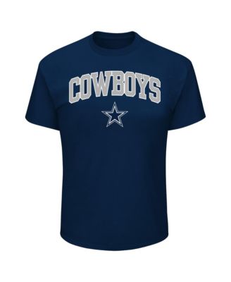 Men's Big & Tall Dallas Cowboys Arch Logo Screen Print Crewneck T-Shirt