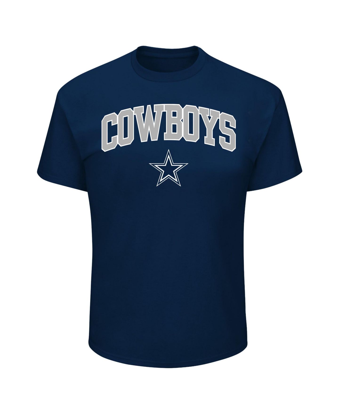 Мужская футболка Fanatics Big & Tall Dallas Cowboys Arch Logo Screen Print Crewneck — фото 1