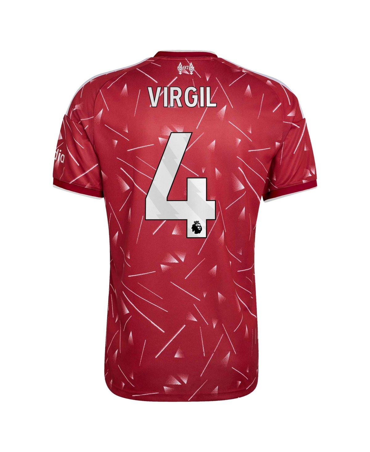 adidas Men's Virgil Van Dijk Liverpool 2026/27 Home Replica Geometric-Print Jersey