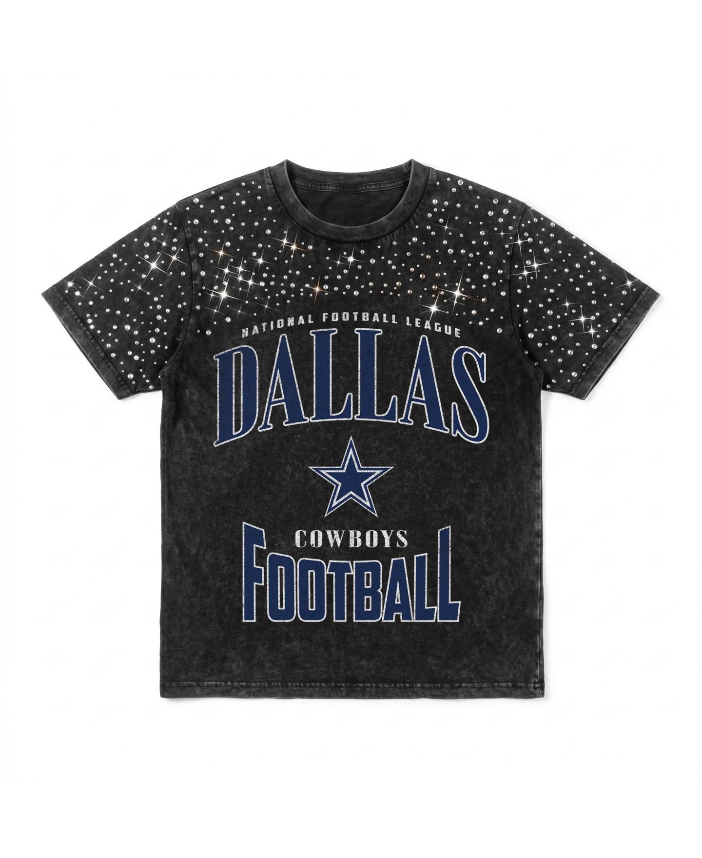 Женская футболка Gameday Couture Dallas Cowboys In the Zone Washed Micro Rhinestone — фото 2