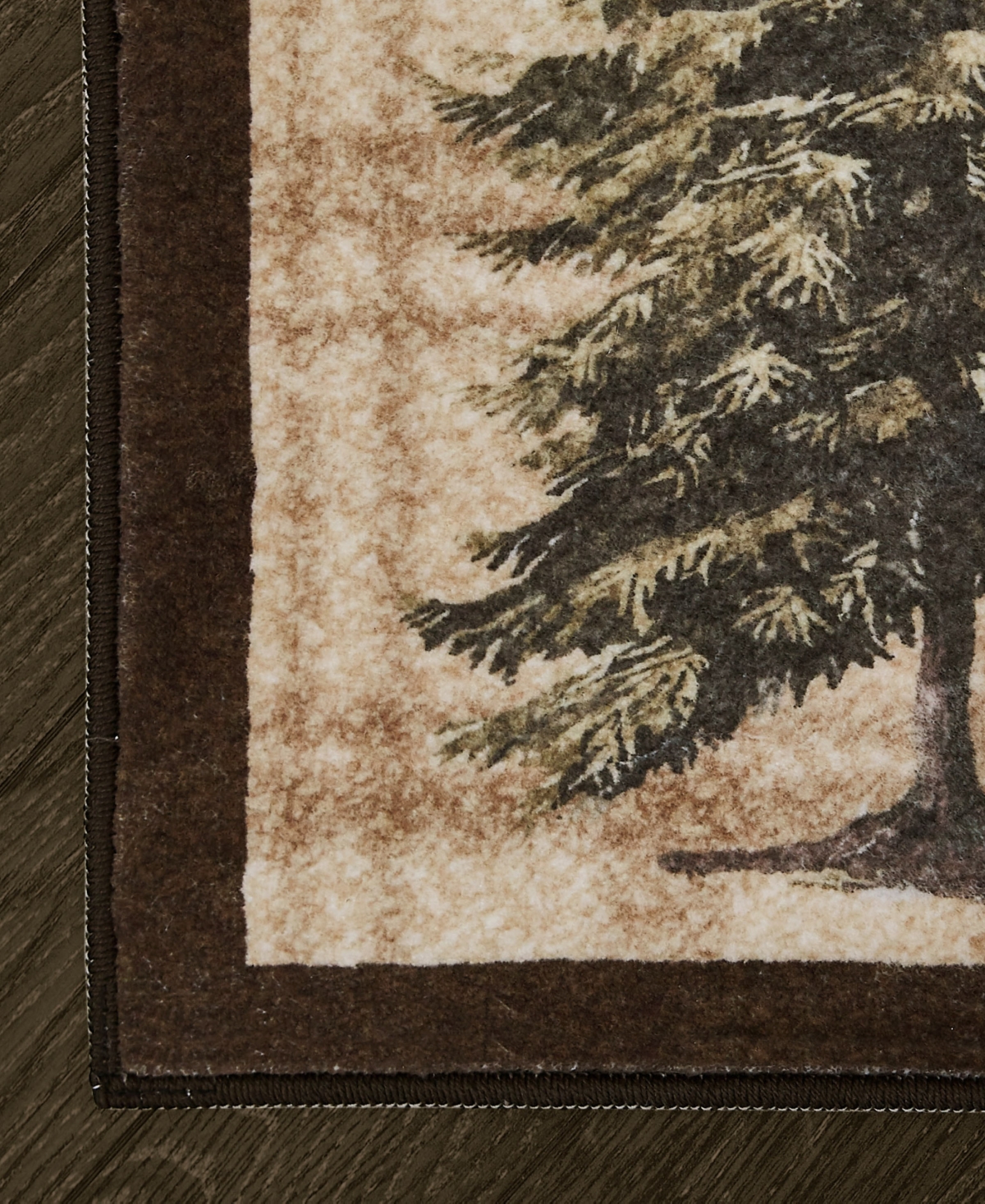 Eddie Bauer Non-Skid Printed Washable Accent Rug, 60" x 36"