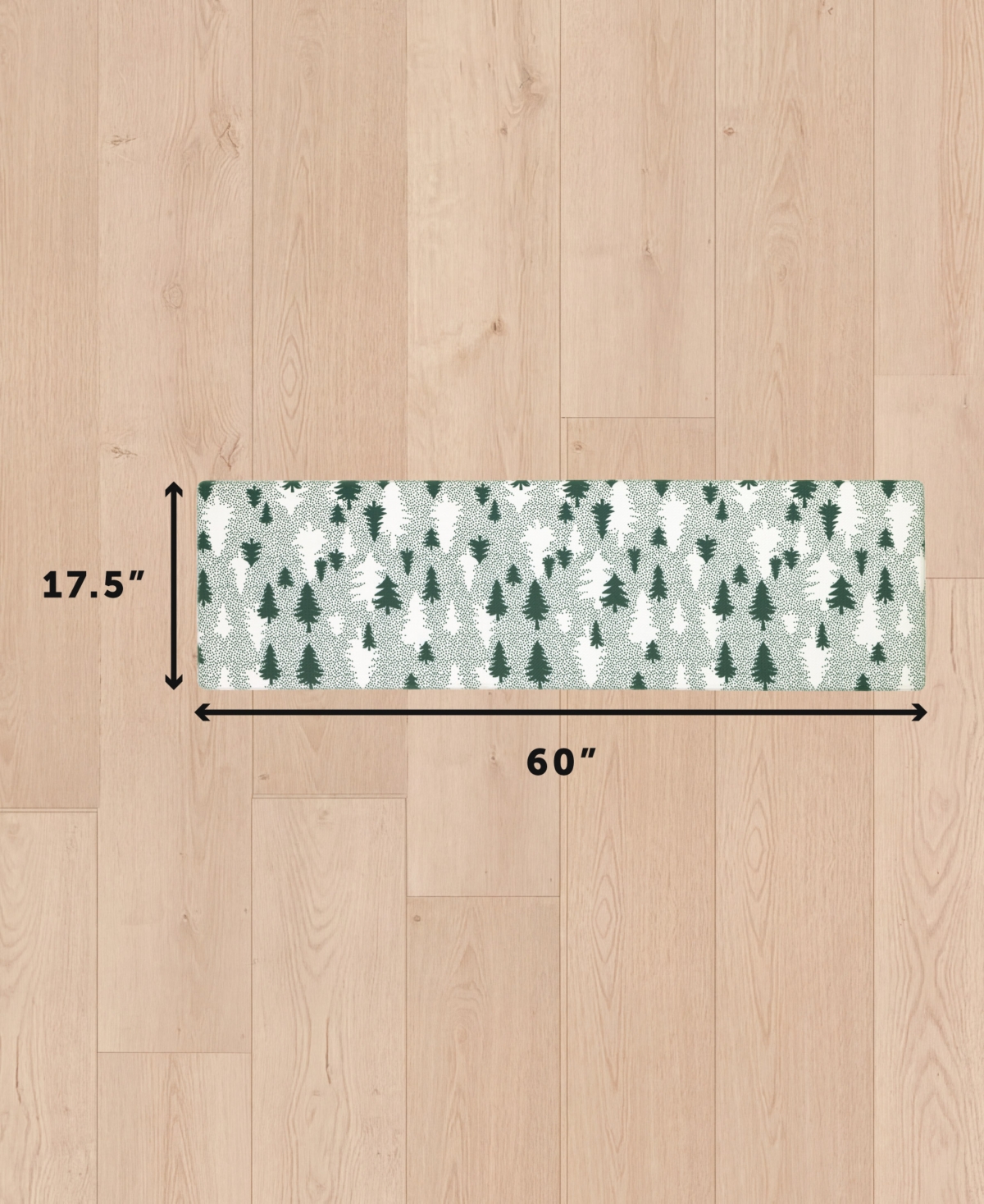 Eddie Bauer Christmas Trees Non-Slip Kitchen Mat