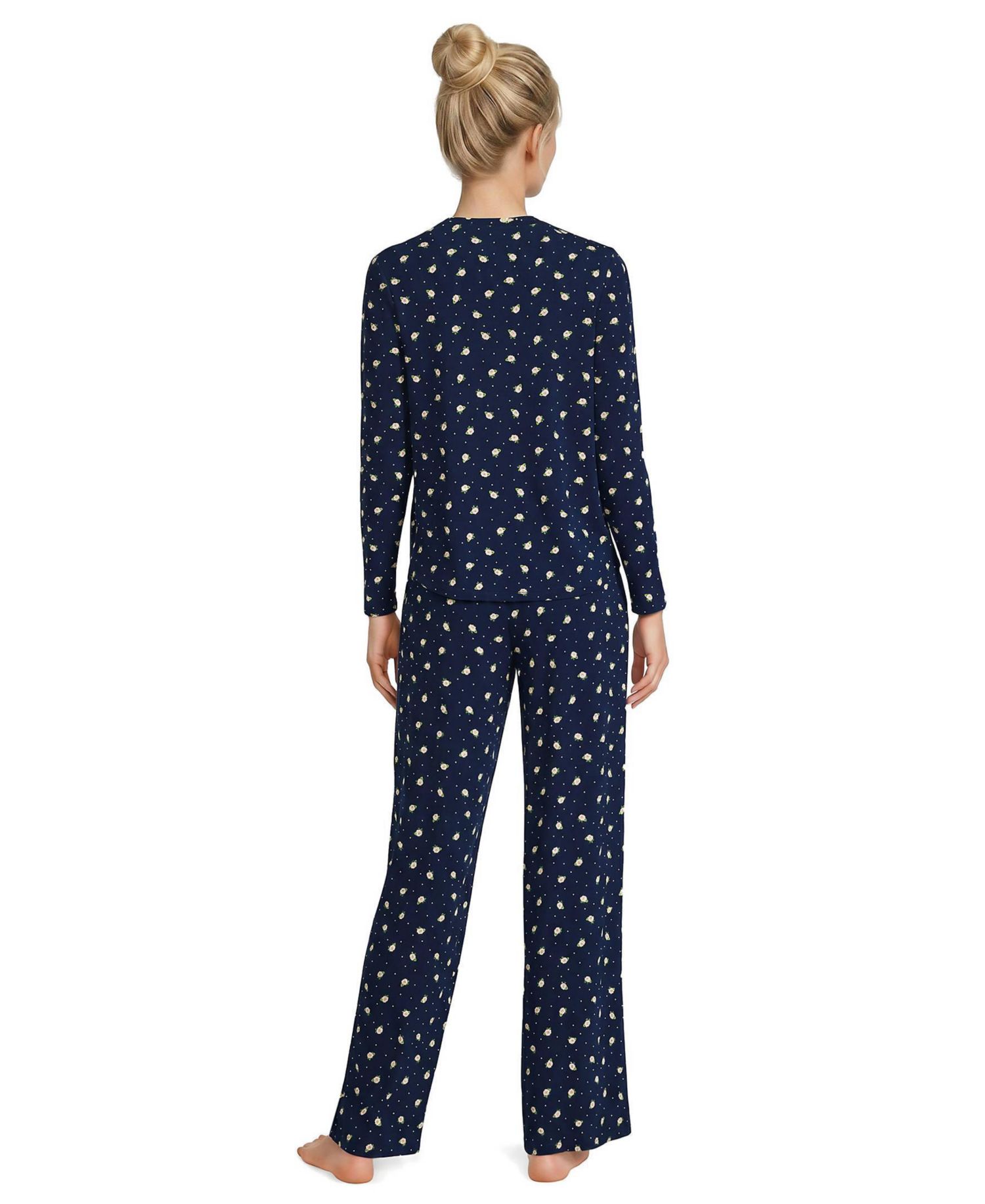 Women's Crewneck Long-Sleeve Top and Pants Set
