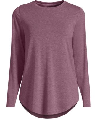 Plus Size Long Sleeve Cooling Performance Tunic Tee