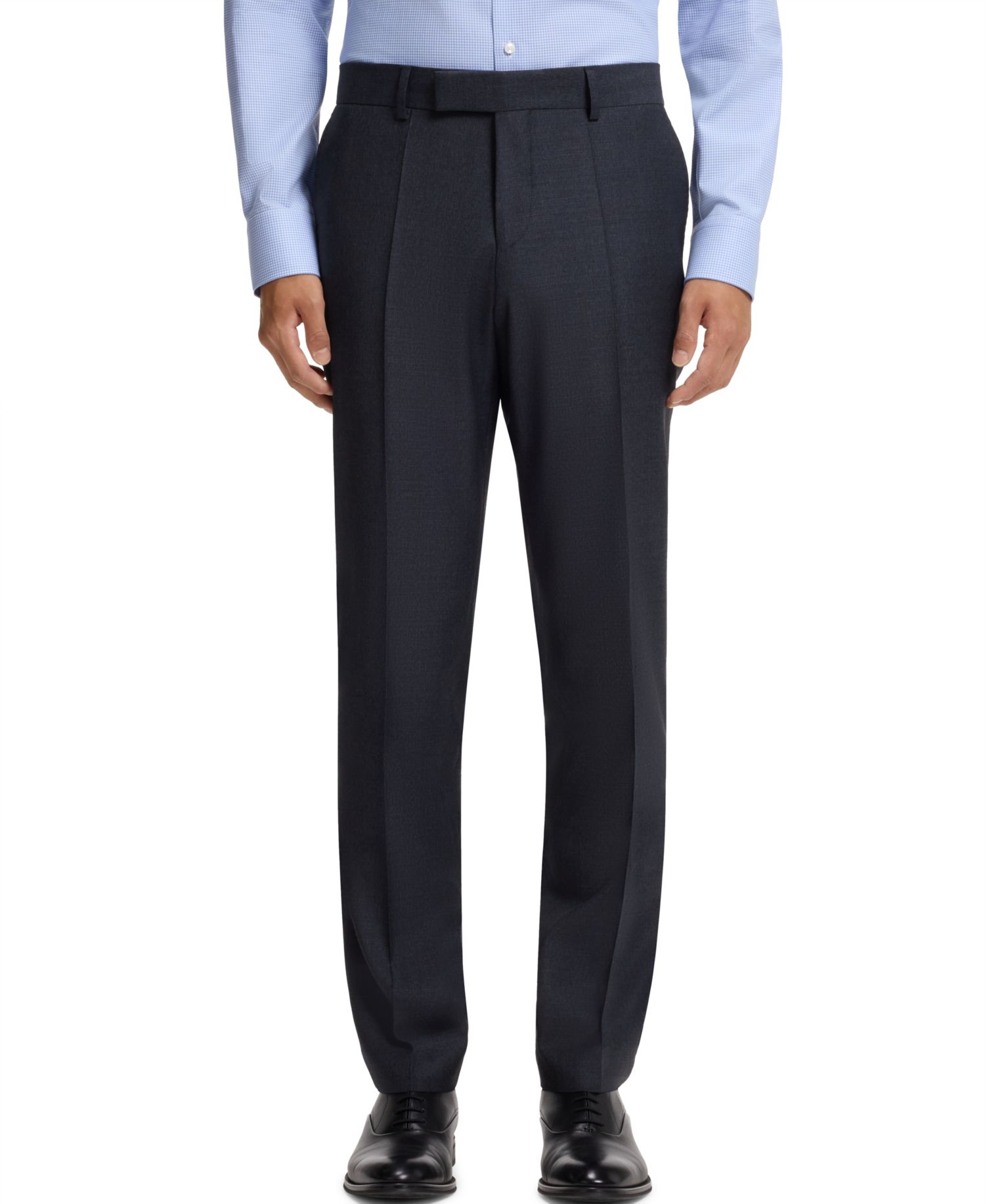Men's Patterned Stretch Wool Two-Piece Slim-Fit Suit