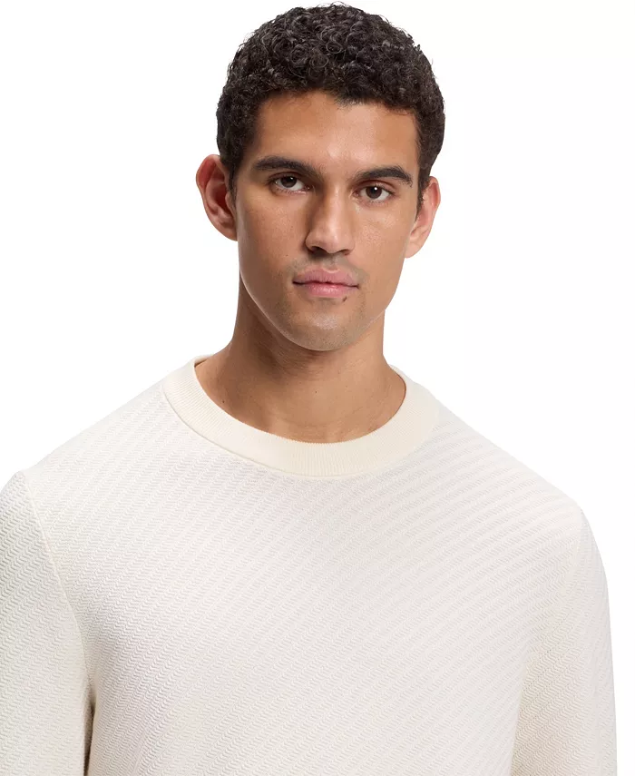Men's Cotton Diagonal-Knit Regular-Fit Sweater - thumbnail 10