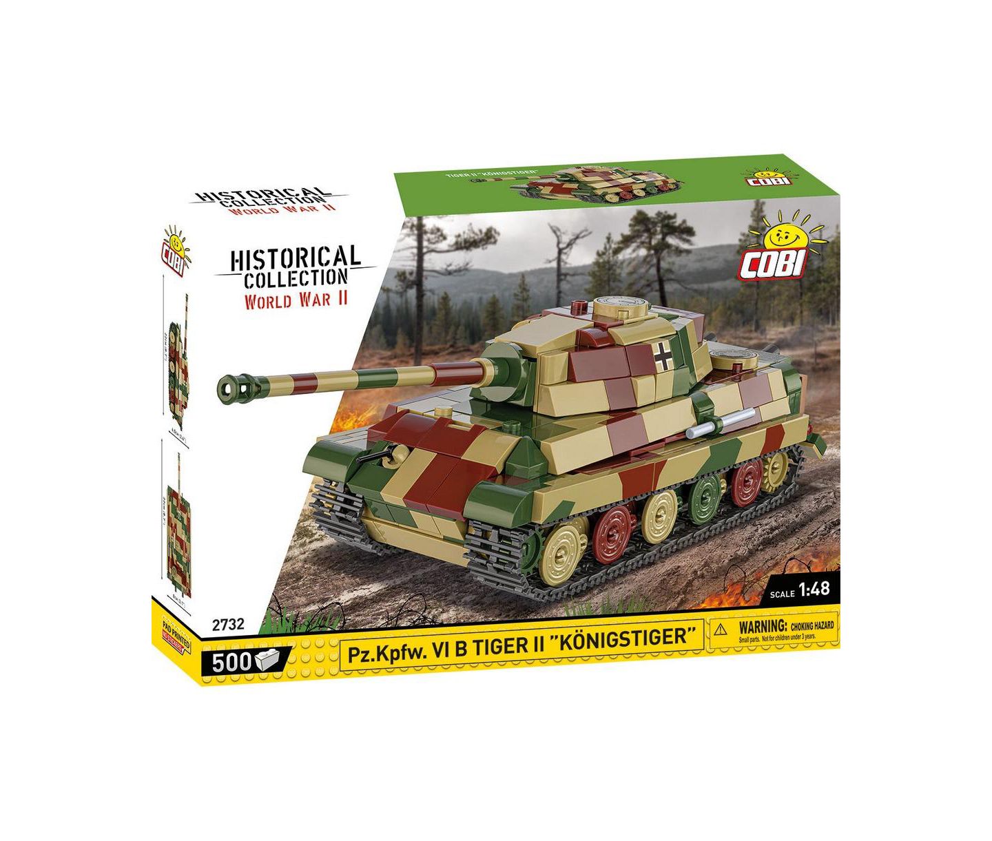 Детские майки COBI Historical Collection Pz.Kpfw. VI B Tiger II "Konigstiger" Tank, 500 pieces — фото 1