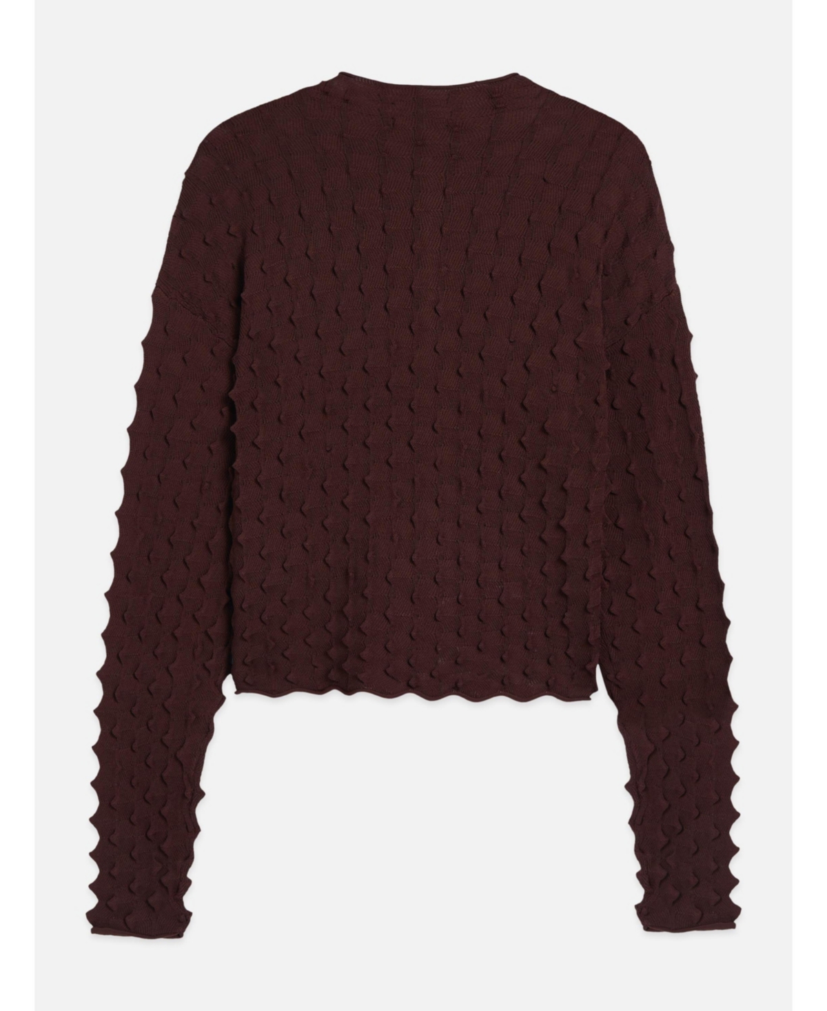 Scotch & Soda Women's Textured-Stitch Funnel-Neck Cardigan