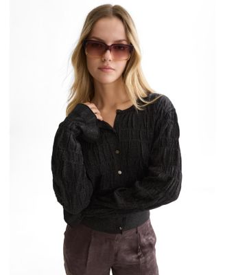 Women's Smock Stitch Lightweight Cardigan