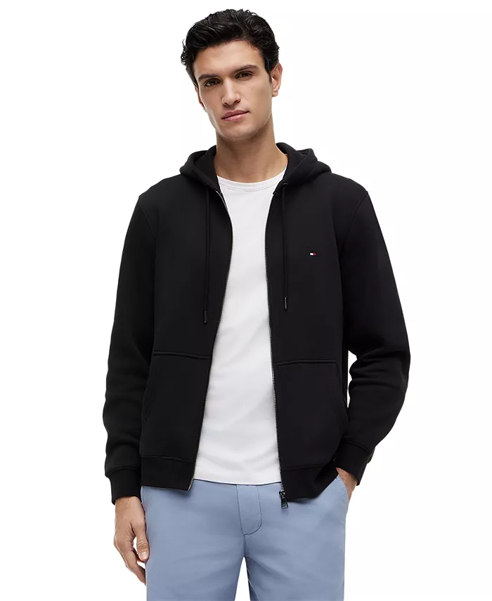 Men's Long Sleeve Zip-Front Flag Logo Hoodie - thumbnail 5