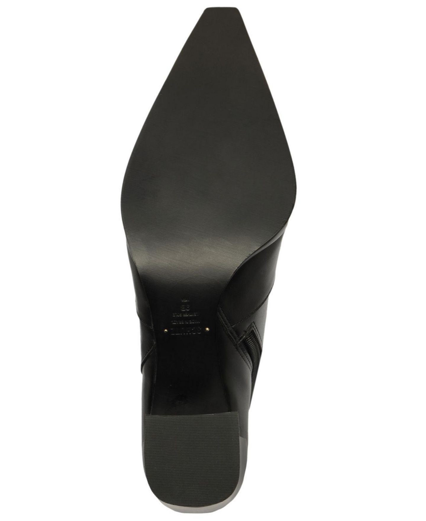 Женские ботинки Schutz Raffaela Pointed Toe Dress Booties, цвет: Чёрный кожаный — фото 5