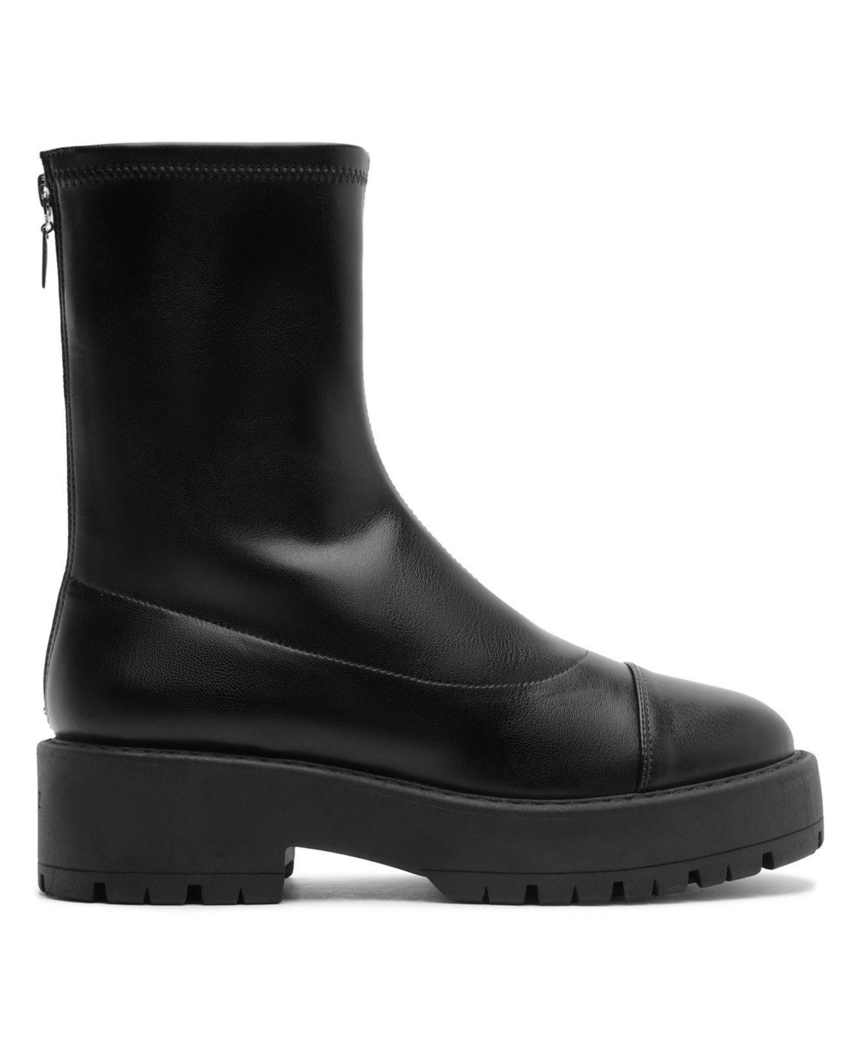 Schutz Women's Rita Lug Sole Round Toe Booties