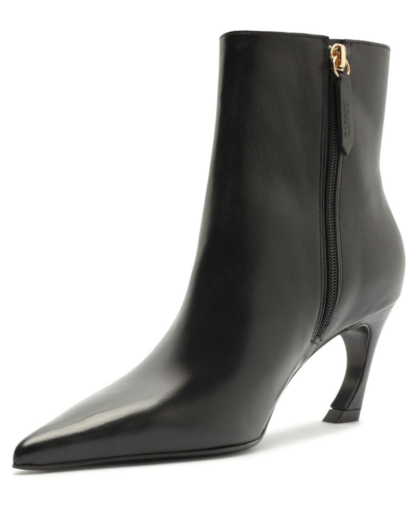 Женские ботинки Schutz Lexi Pointed Toe Dress Booties, цвет: Чёрный — фото 8