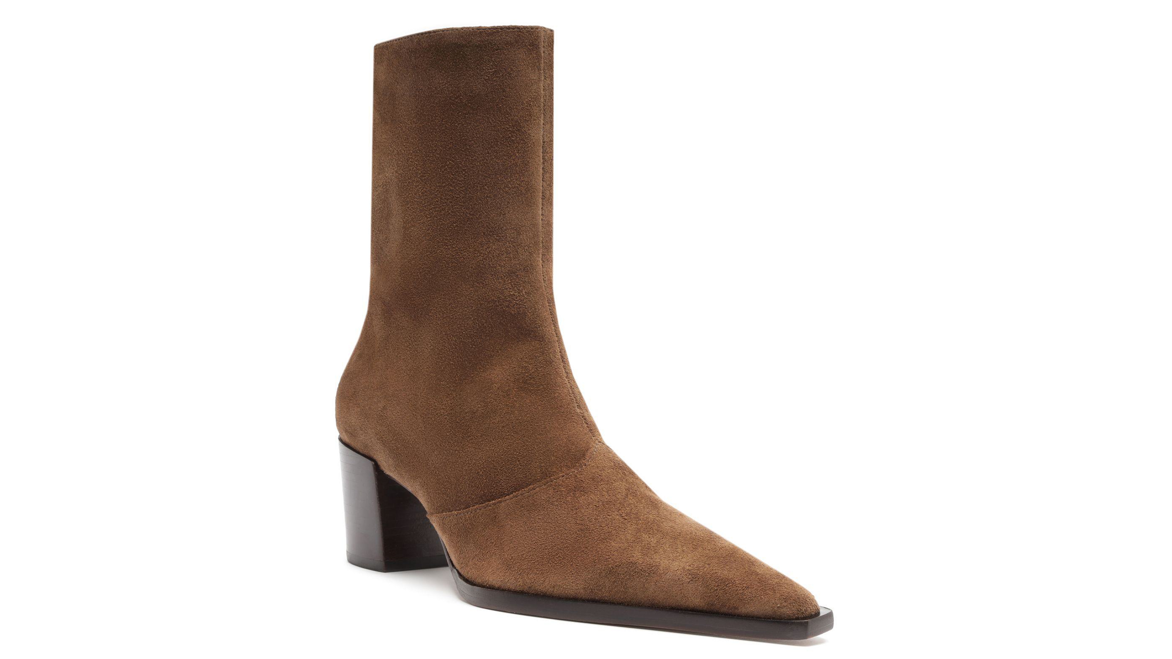 Schutz Women's Raffaela Mid Block Heel Dress Booties