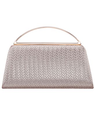 Genesis Metallic Woven Small Handle Clutch Handbag