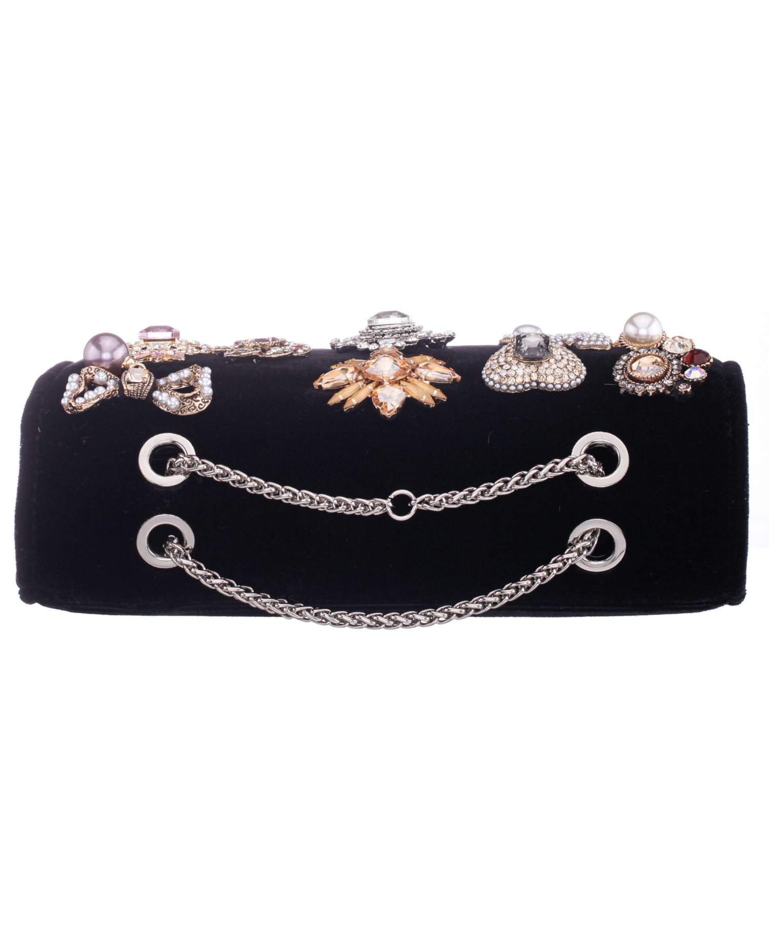 Embellished Small Flap Clutch Handbag
