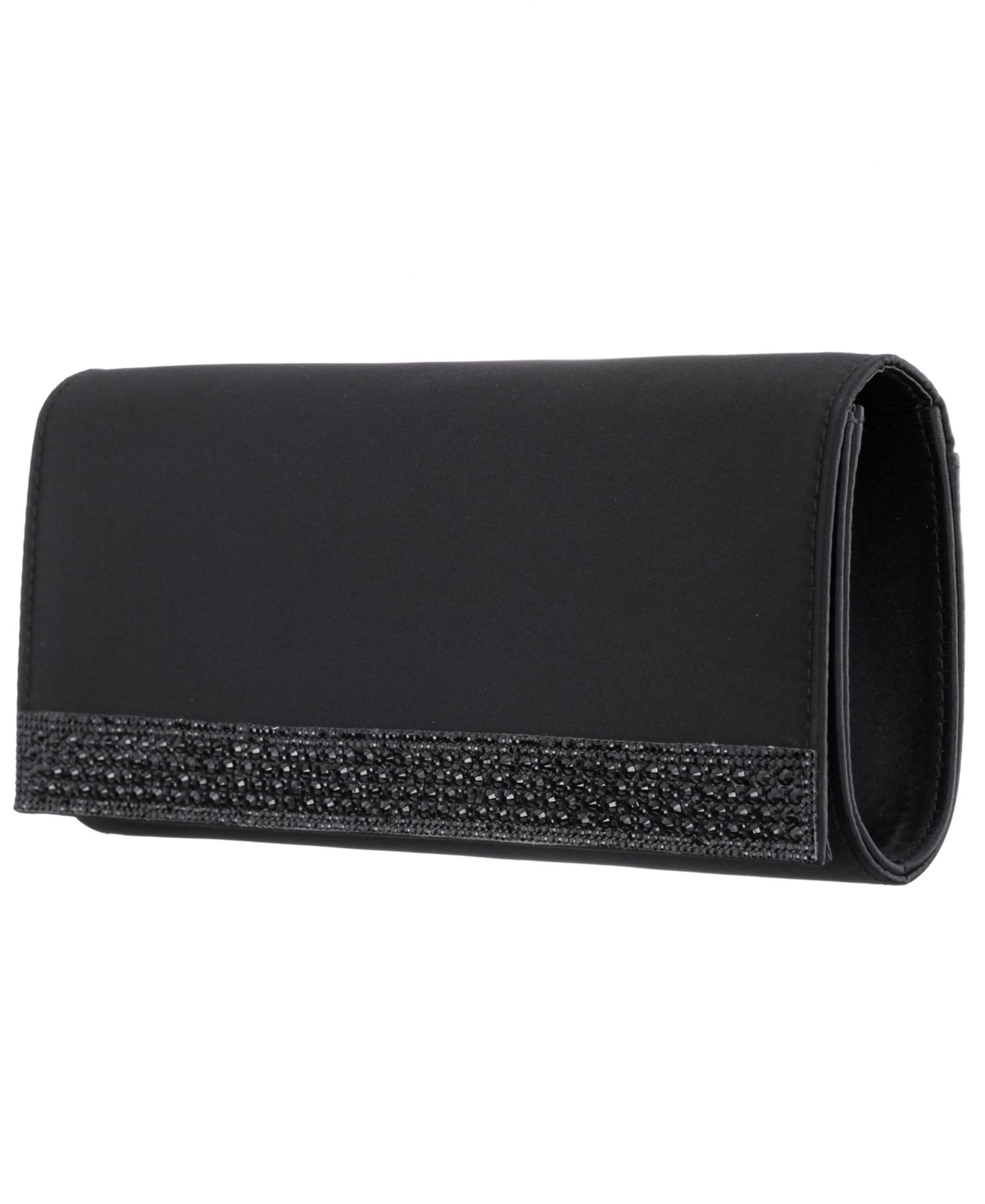 Aurella Crystal Trim Small Flap Clutch Handbag