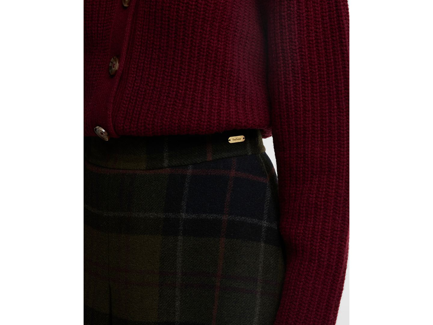 Женская юбка Barbour Marlow Plaid Pleated Mini, цвет: Теневой — фото 4