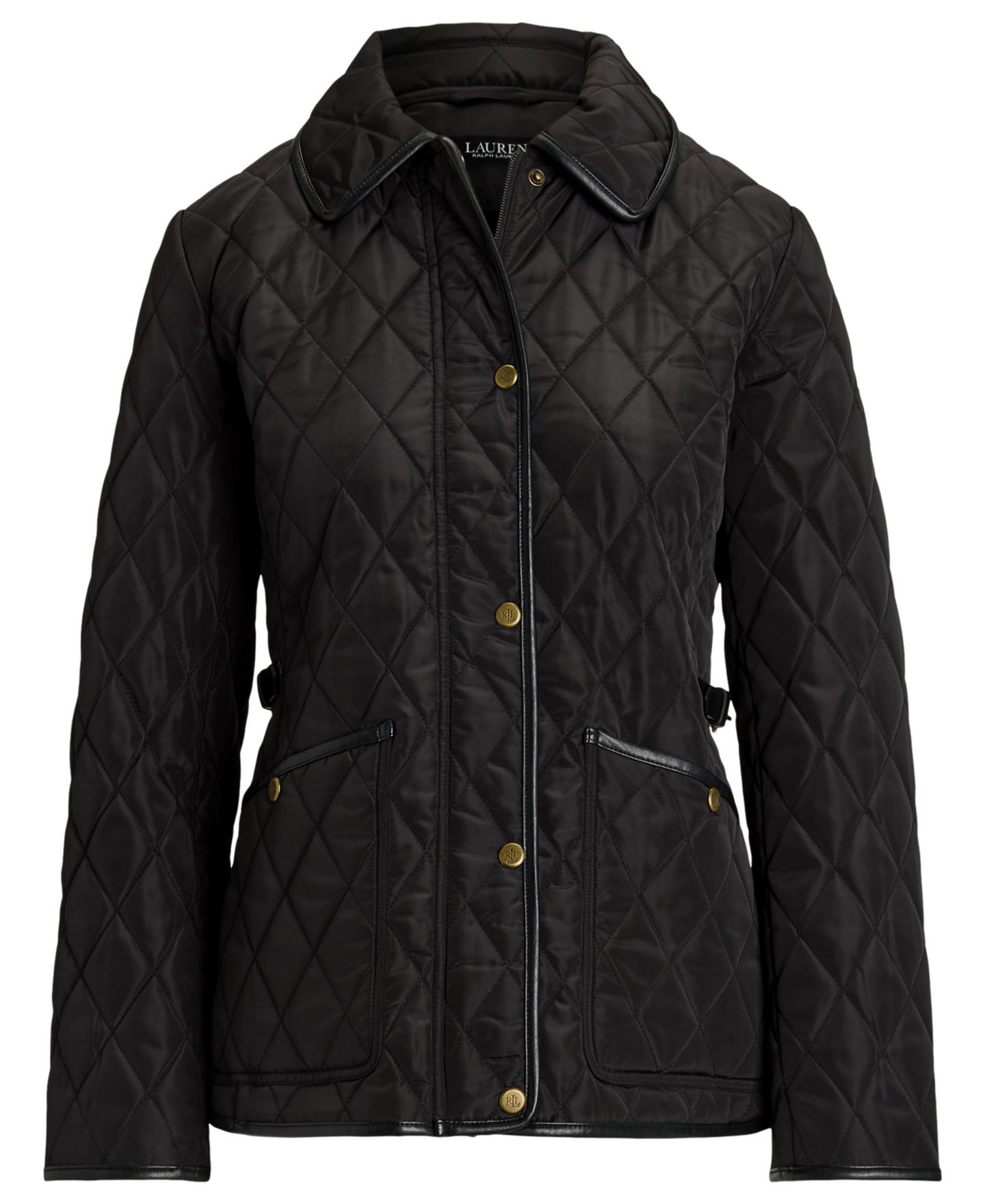 Женская куртка Lauren Ralph Lauren Petite Quilted Velboa-Lined, цвет: Чёрный — фото 4