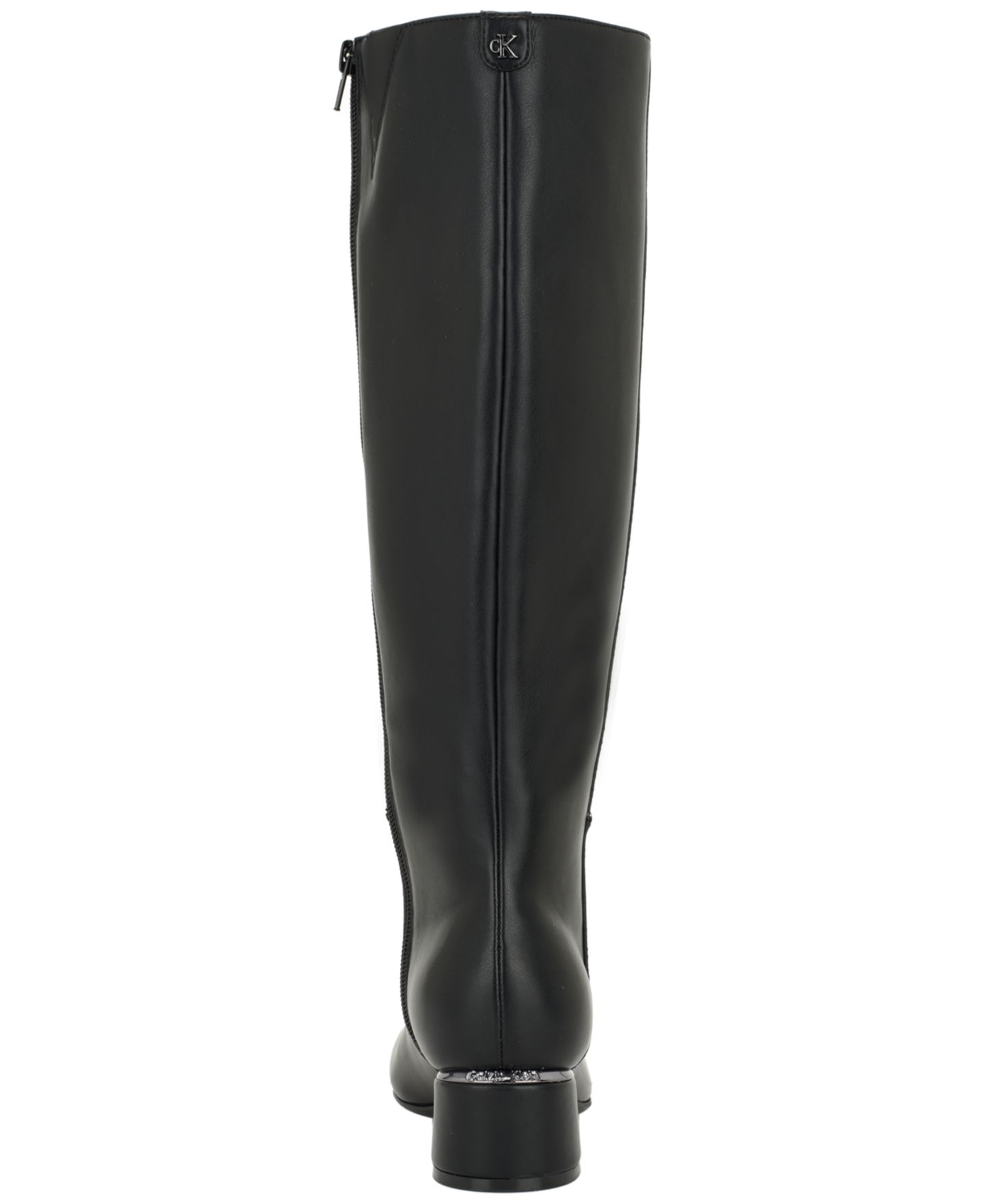 Женские ботинки Calvin Klein Paeton Tall Block Heel, цвет: Чёрный гладкий — фото 3