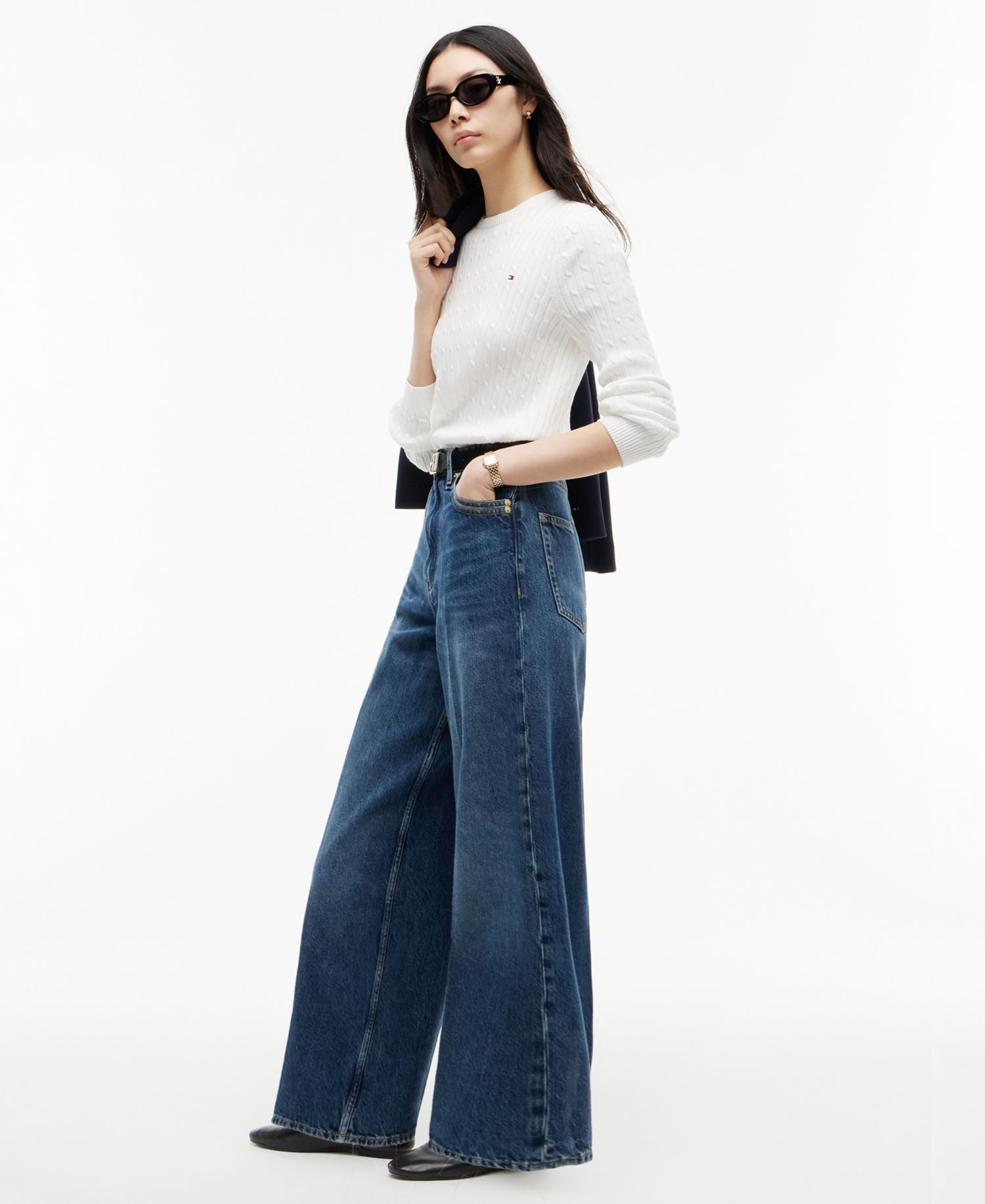 Women's Indie High-Rise Wide-Leg Jeans