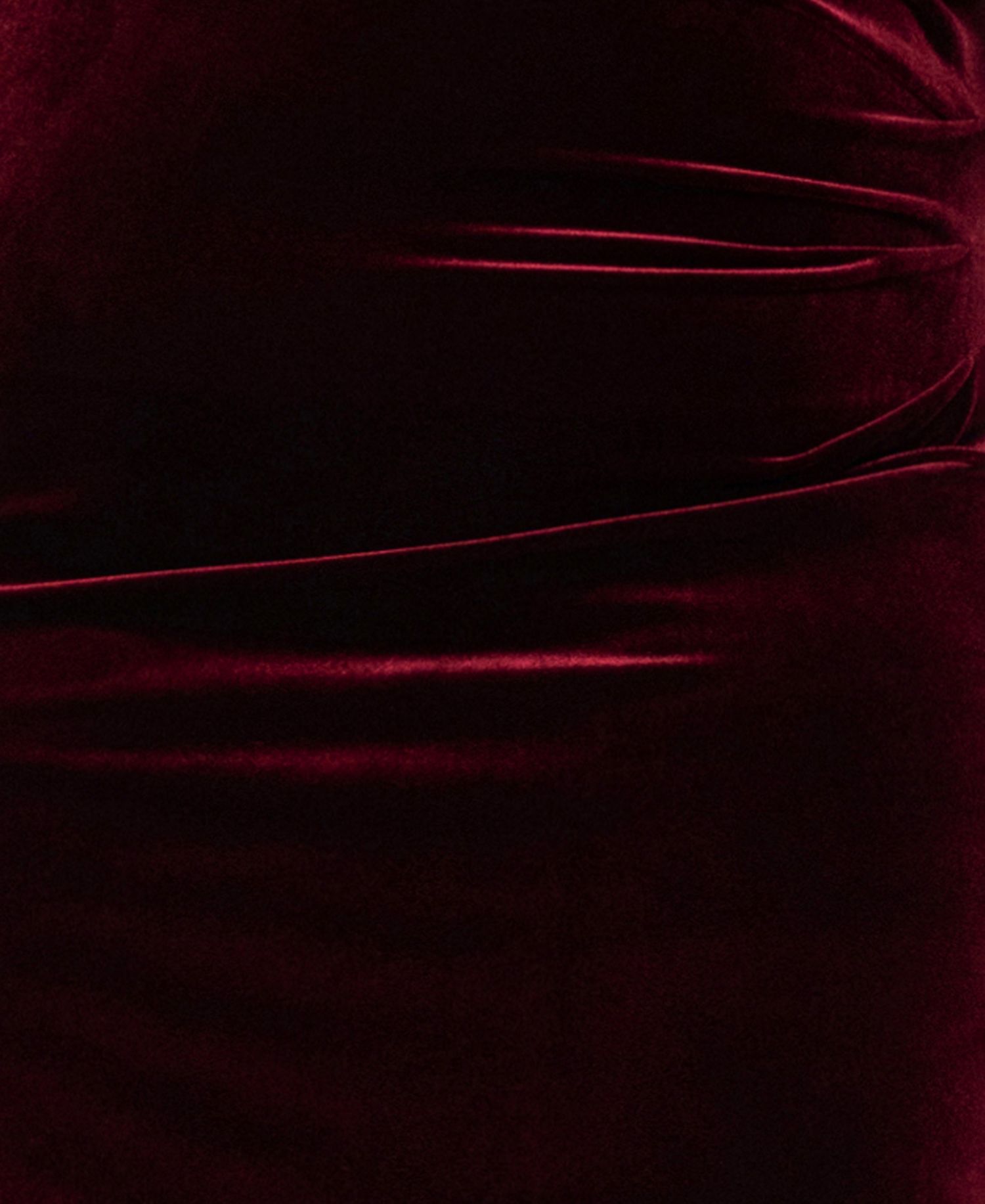 Plus Size Off-the-Shoulder Velvet Long-Sleeve Gown