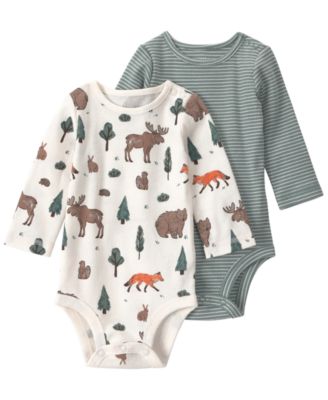 Baby Boy or Girl 2-Pack Organic Cotton Bodysuits