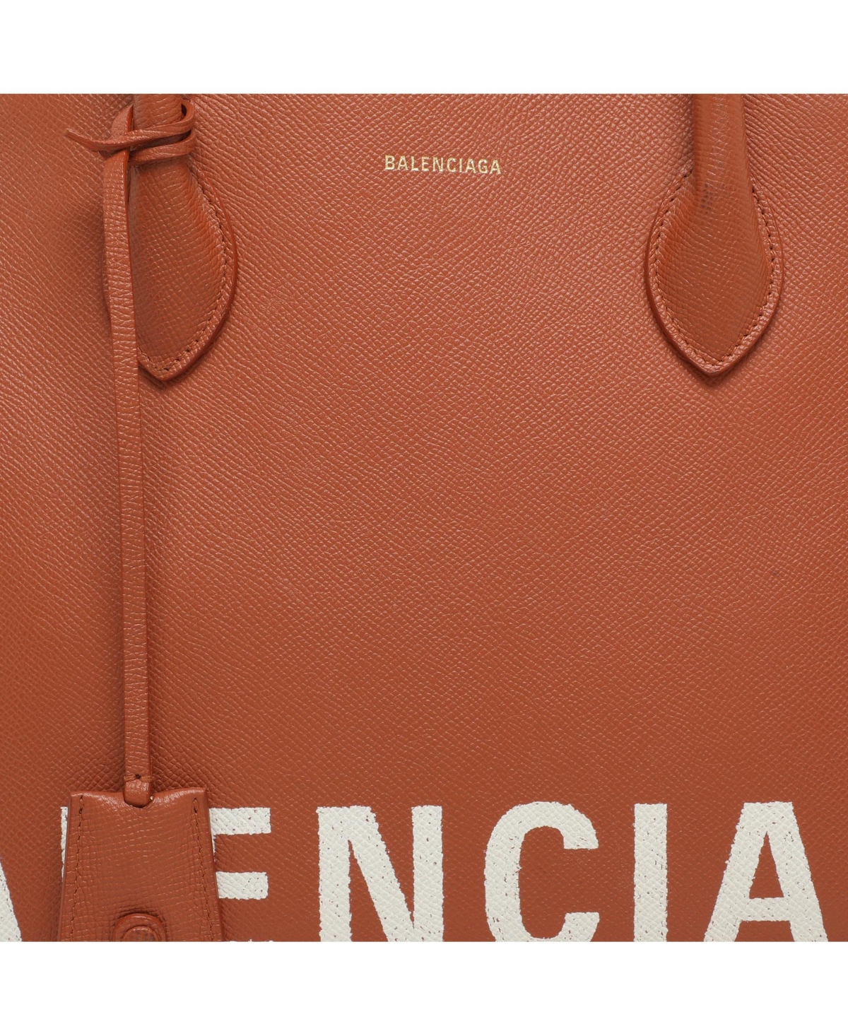 Pre-Owned Balenciaga Women's Ville Medium Logo Leather Top Handle Bag