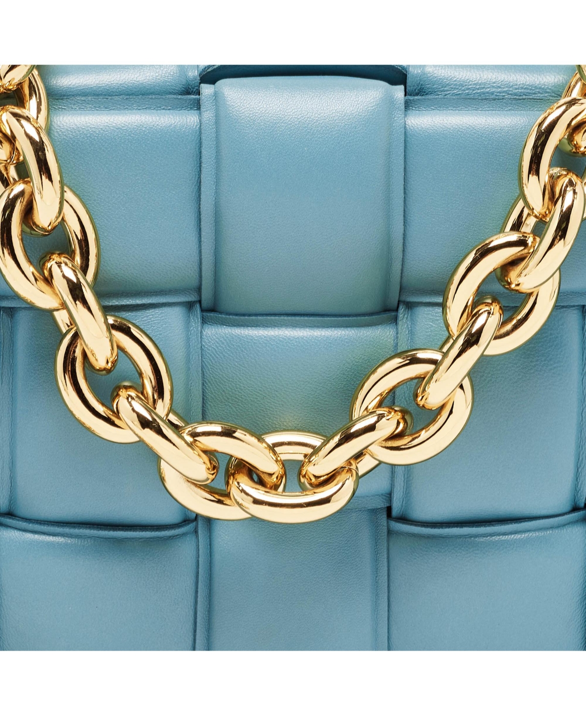 Pre-Owned Bottega Veneta Women's Padded Chain Cassette Leather Shoulder Bag
