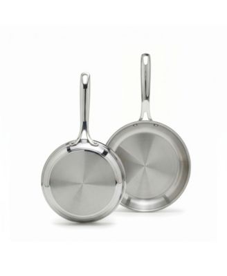 Bobby Flay Stainless Steel 2 Piece Frypan Set