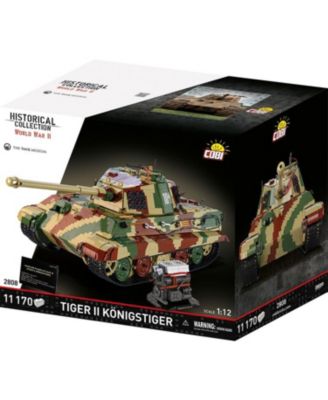 Historical Collection WWII Tiger II Konigstiger Tank, 11170 Pieces