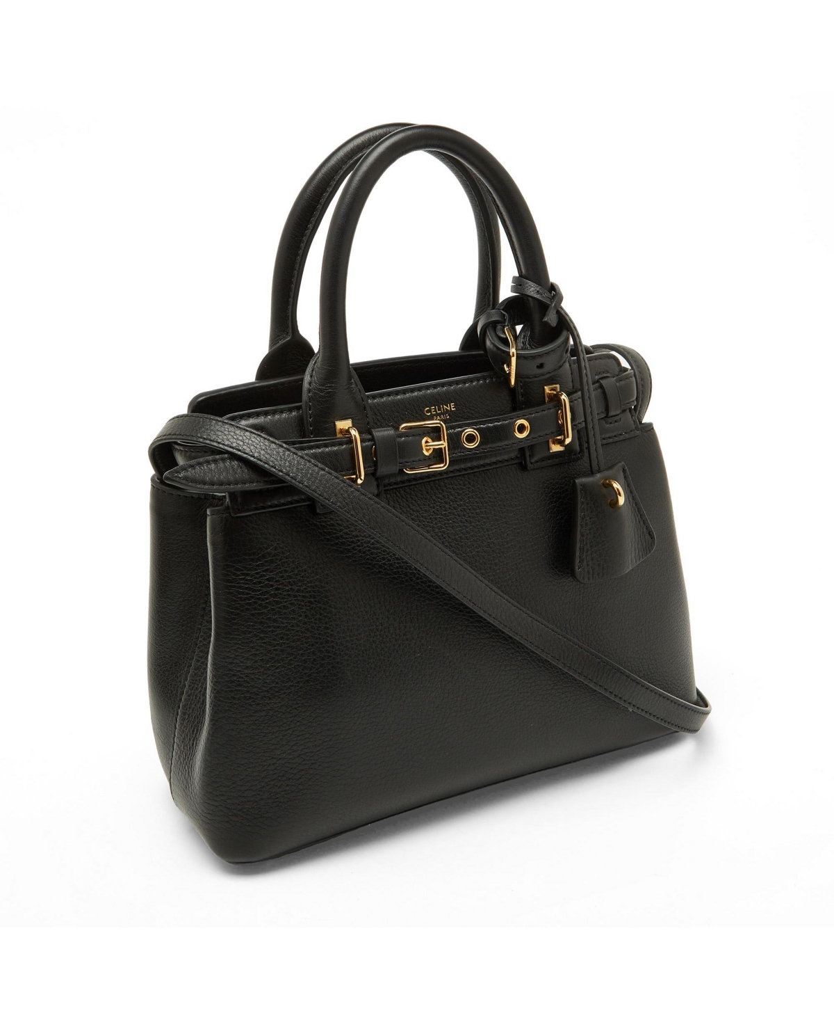 Pre-Owned Celine Women's Teen Conti Satchel in Grained Leather