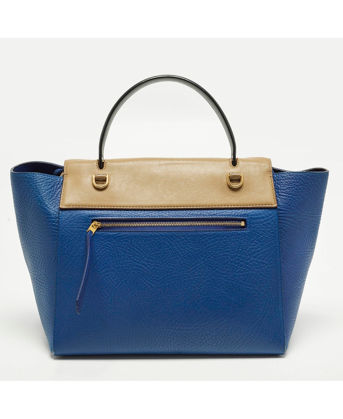 Pre-Owned Celine Women's Tricolor Leather Mini Belt Top Handle Bag