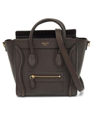 Women's Luggage Tote in Grained Leather