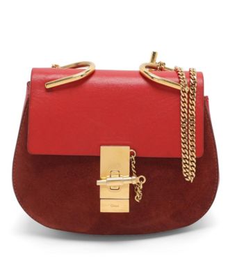 Women's Drew Small Suede and Leather Shoulder Bag