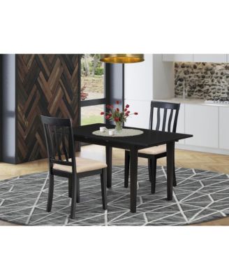 Dining Table- Dining Chairs, NOAN3-BLK-C