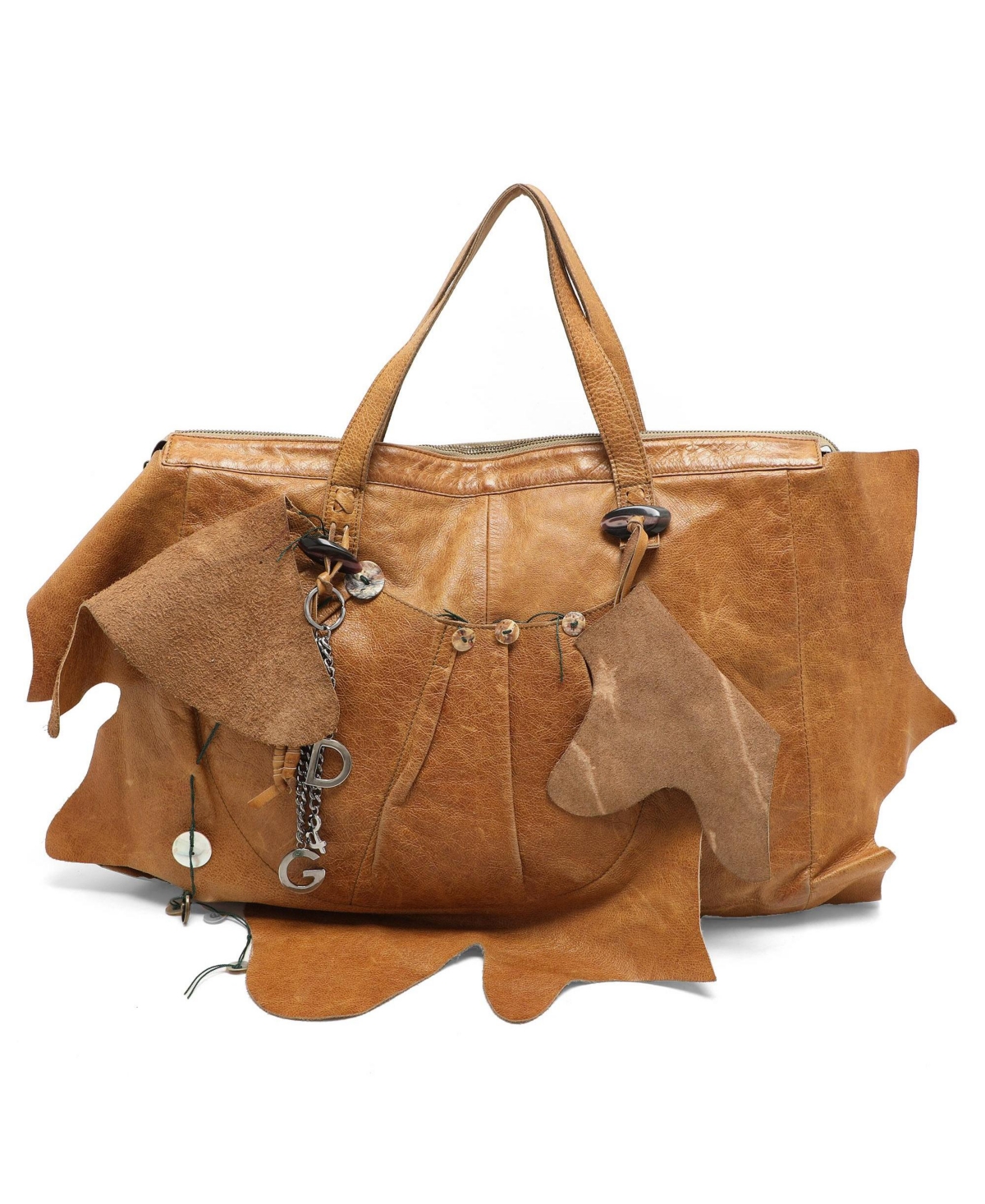 Pre-Owned Dolce & Gabbana women's Miss Monica Raffia and Leather Top Handle Satchel