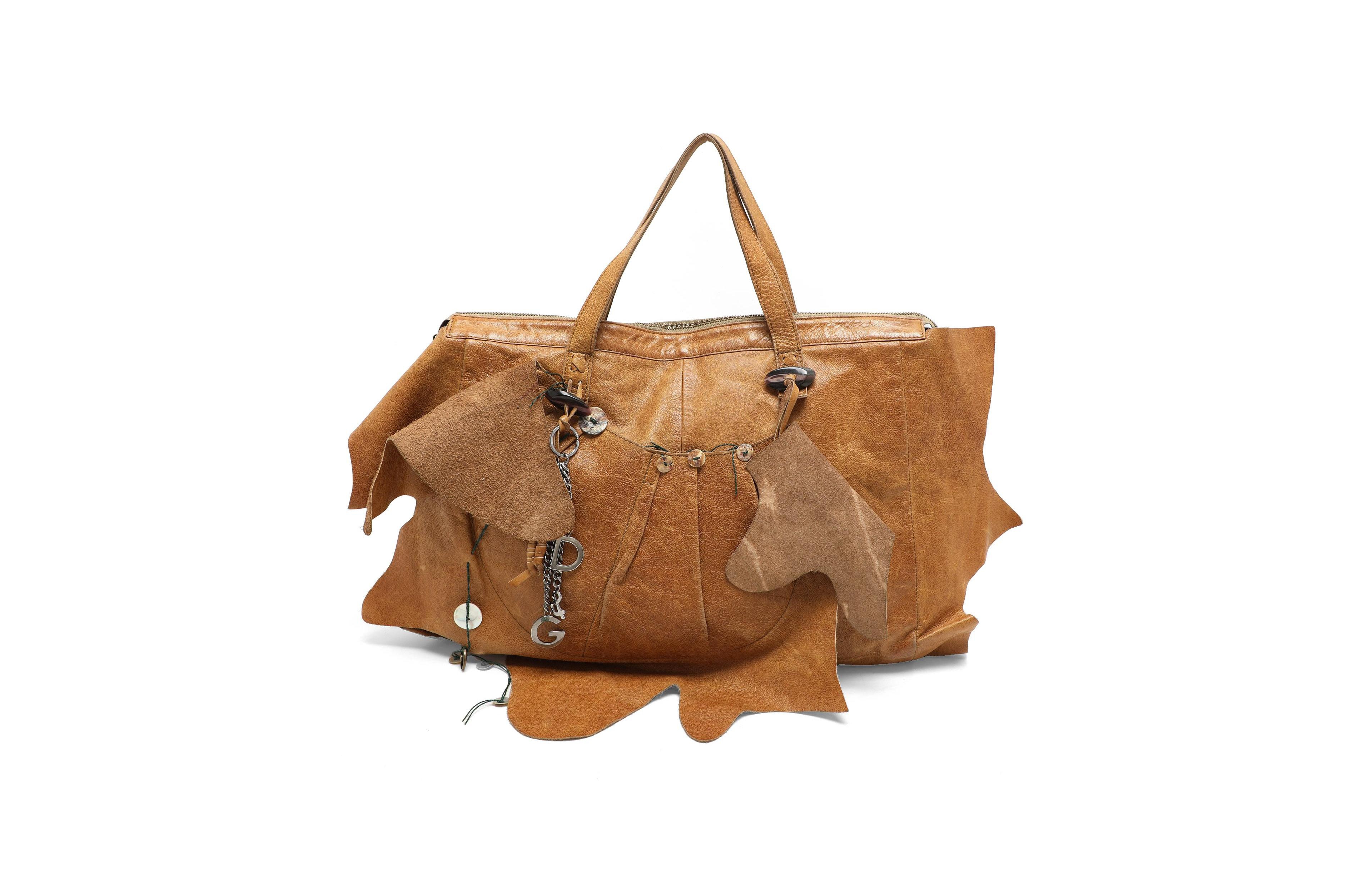 Pre-Owned Dolce & Gabbana women's Miss Monica Raffia and Leather Top Handle Satchel