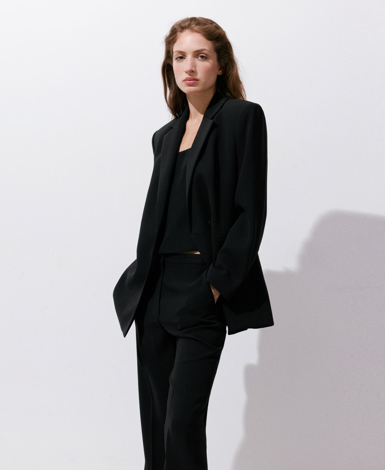 Women's High-Waist Wide-Leg Suits Pants
