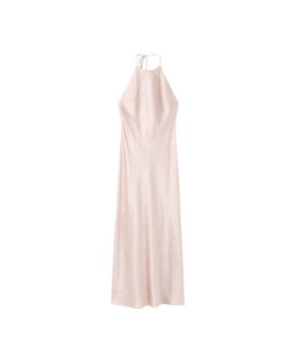 Women's Satin Halter Dress