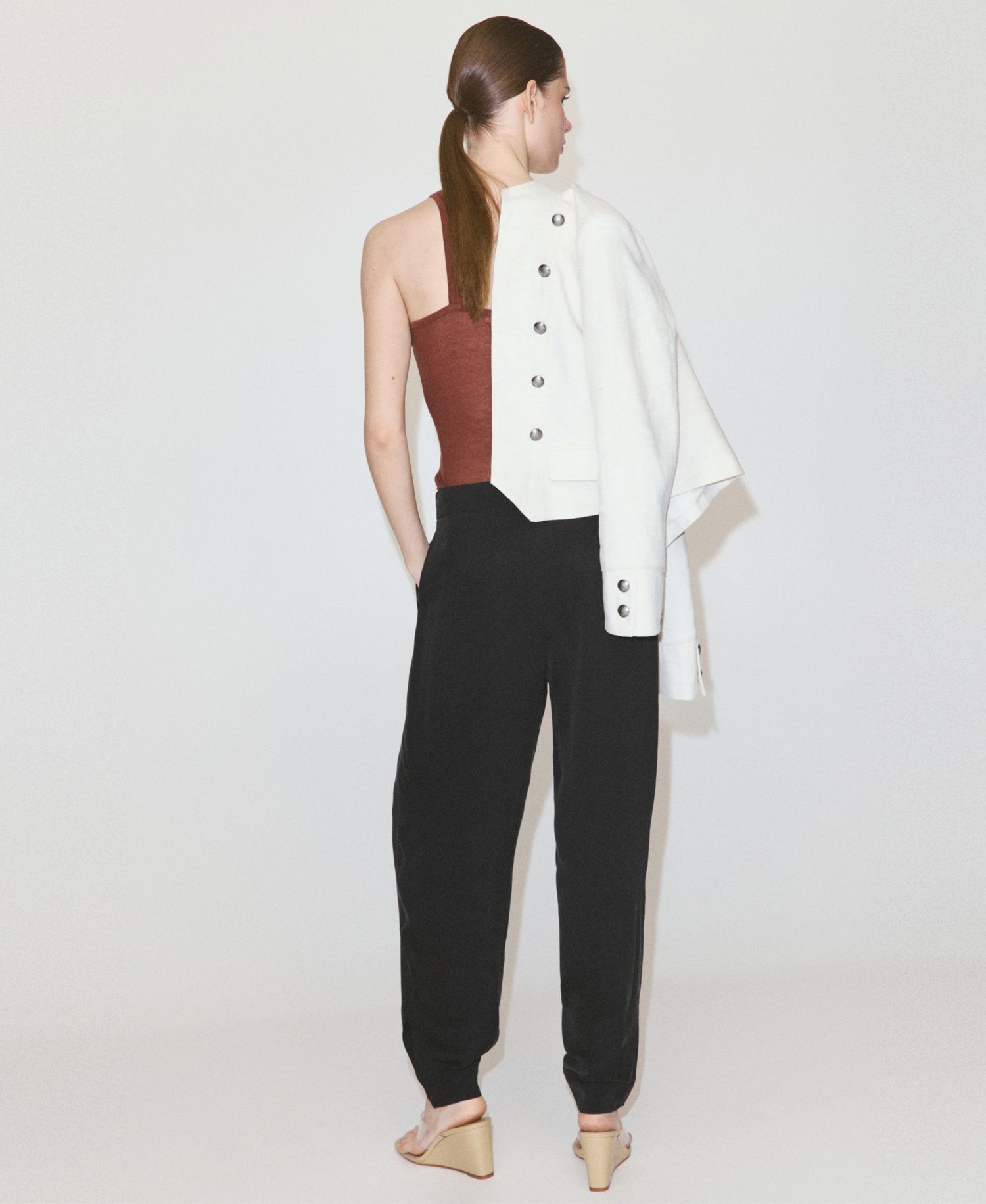 Women's Mid-Rise Baggy Side-Pocket Pants