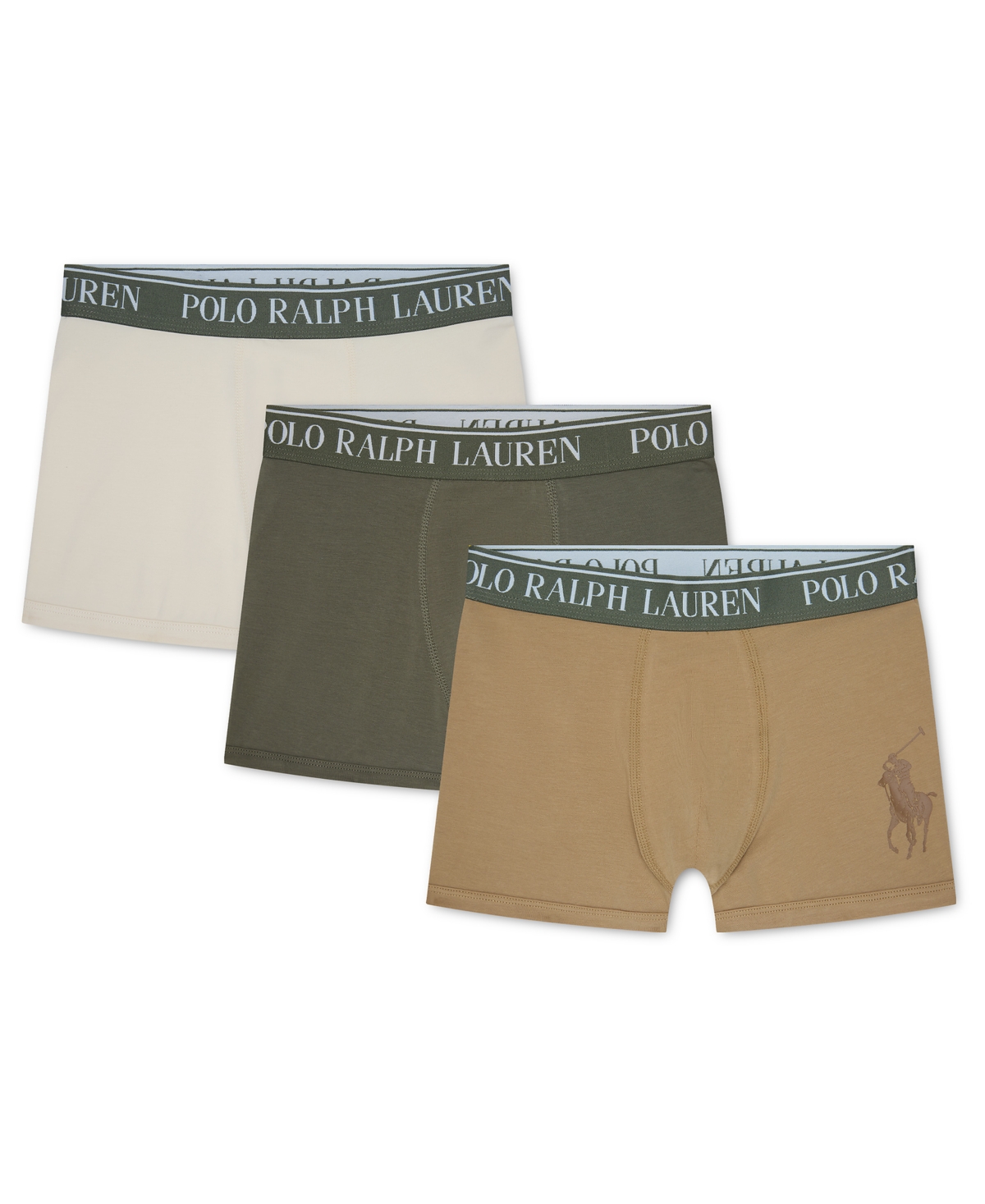 Polo Ralph Lauren Boys' 8-20 Logo Boxer Briefs, 3-Pack Set