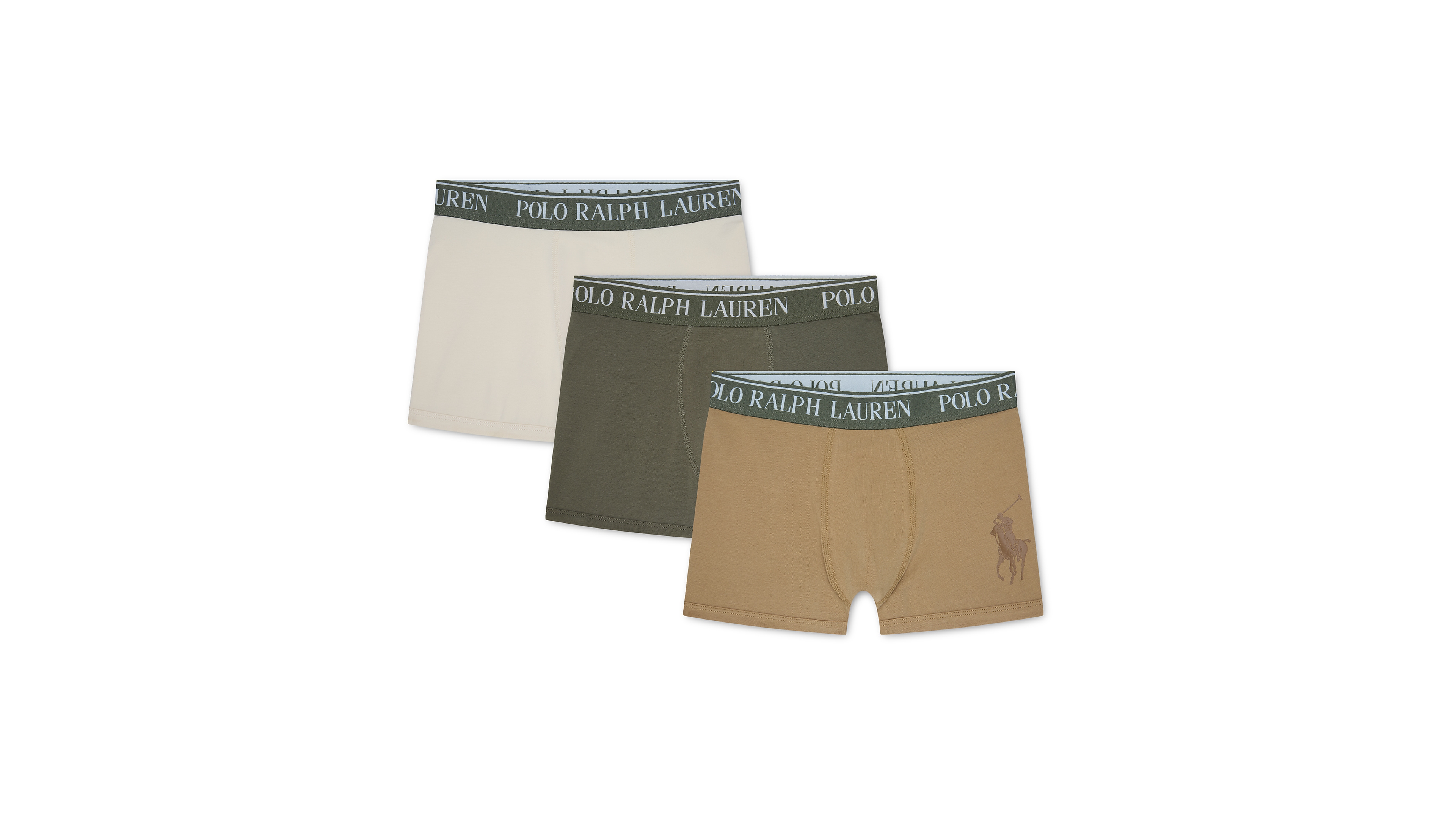 Polo Ralph Lauren Boys' 8-20 Logo Boxer Briefs, 3-Pack Set