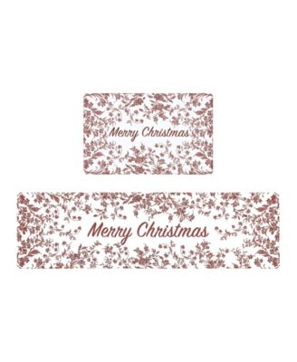 Amberley Merry Christmas  Non-Slip Kitchen Mats