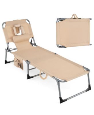 Tanning Chair with Face Arm Holes Folding Chair
