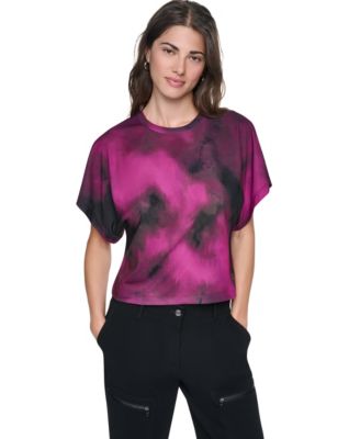 Women's Printed Wide-Sleeve T-Shirt